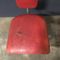 Vintage Red Leatherette Tripod Side Chair, 1960s, Image 5