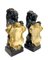 Antique Cast Iron and Bronze Lions Finials, 1890s, Set of 2 1