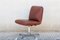 Industrial Brown Leather Swivel Chair, 1960s, Image 1