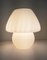 White Mushroom Table Lamp from Glashütte Limburg, 1970s 5