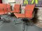 Chaises EA 108 en Aluminium Hopsak Orange par Charles & Ray Eames pour Vitra, Set de 4 8