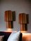 Large Glass Tube Terracotta Colored Sconces, 1970s, Set of 2, Image 5