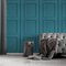 Teal Panelling Wallpaper 1