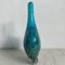 Blue Fish Crackled Vase from Mdina, 1970s 3