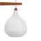 Vintage Pendant Lamp in Teak & Glass by Uno & Östen Kristiansson for Luxus, 1950s, Image 6