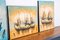 Boat on Water, 2000s, Acrylic on Canvas, Set of 3, Image 2