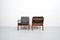 Mid-Century Teak & Leather Senator Armchairs by Ole Wanscher for France & Son / France & Daverkosen, Set of 2, Image 2