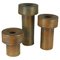 Grands Vases Cylindres Tons Terre, Set de 3 1