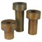 Tall Cylinder Vases in Earth Tones, Set of 3 1