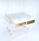 Acrylic Glass and Brass Desk by Charles Hollis Jones, 1990s 15