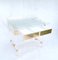 Acrylic Glass and Brass Desk by Charles Hollis Jones, 1990s, Image 15