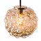 Grande Lampe à Suspension Bubble Vintage en Verre Ambré par Helena Tynell pour Limburg 1