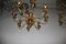 Mid Century Brass Chandeliers from Lumi, Set of 2 11