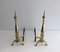 Vintage French Bronze Andirons, 1940s, Set of 2 13