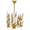 Brass Chandelier attributed to Oscar Torlasco, Italy, 1950s, Image 4