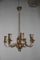 Mid Century Brass Chandeliers from Lumi, Set of 2, Image 6