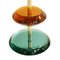 Mid-Century Italian Modern Style Murano Glass and Brass Table Lamps, Set of 2 6