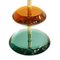 Mid-Century Italian Modern Style Murano Glass and Brass Table Lamps, Set of 2, Image 6