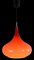 Lámpara colgante de vidrio naranja, Imagen 2