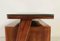 Table d'Appoint Mid-Century en Verre et Bois 11