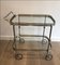 Neoclassical Style Silver Plated on Brass Drinks Trolley, French, 1940s 1