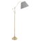 French Adjustable Brass Floor Lamp, 1960s 1