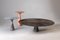 Travertino Rosso Marble Side Table 3