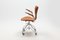 Mid-Century Cognac Leather 3217 Swivel Chair by Arne Jacobsen for Fritz Hansen 3