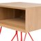 Nove Side Table in Red by Mendes Macedo for Galula, Image 5