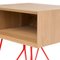 Table d'Appoint Nove Rouge par Mendes Macedo pour Galula 5