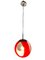 Vintage Space Age Red Globe Pendant Lamp 2