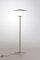 Italienische Stehlampe aus Aluminium & Messing, 1950er 3