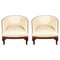 Antique Belle Époque Venetian Lounge Chairs from Testolini & Salviati, Set of 2 1