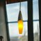 Lámpara colgante holandesa modernista pequeña de vidrio amarillo y metal, años 2000, Imagen 4