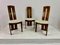 Italian Dining Chairs in the Style of Afra and Tobia Scarpa, 1970s, Set of 6 3