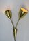 Brass Wall Lights with Flexible Arms, Set of 2 12