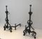 Wrought Iron Andirons, 1900s, Set of 2 4