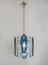 Oval Glass Pendant Light by Fontana Arte, 1960s