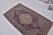 Turkish Handmade Purple-Gray Wool Rug 9