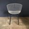 Sedie da pranzo in filo metallico nello stile di Harry Bertoia per Knoll, 1952, set di 4, Immagine 10