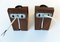 Modernist Teak Wall Lights by Louis Kalff for Philips, 1960s, Set of 2, Image 8