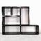 Vintage Modular Cubic Bookcase in Black Laminate, 1970s, Image 19