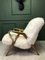 Art Deco Sessel mit Bezug aus Schafsfell von Tatra Nabytok 6