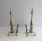 Vintage French Bronze Andirons, 1940s, Set of 2 3