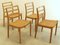 Model 85 Dining Chairs by Niels O Möller for J.L. Møllers, 1970s, Set of 4, Image 6