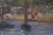 John Chapman Wallis, Paysage côtier, Polperro, huile sur toile, début du 20e siècle, encadré 3
