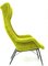 Fauteuil Wingback Jaune & Vert par Miroslav Navratil pour Ton, 1960s 2