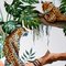 Leopards on Tree Stoff Wandbekleidung von Chiara Mennini für Midsummer-Milano 2