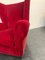 Red Velvet Armchairs and Sofa, 1950s, Set of 3 11