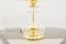 Tischlampe aus goldenem Messing & Glas, 1970er 5